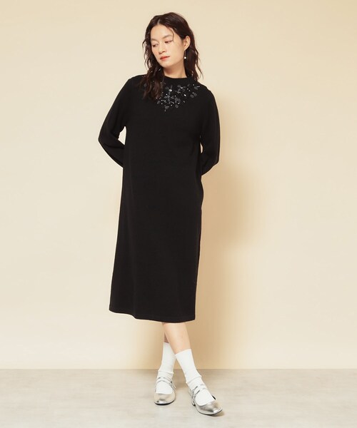 Sunauna(スーナウーナ)の「【SS~Lサイズ展開/クラフトワンピース】(ワンピース・レディース・グレー/ブラック/ライトブルー・34/38/40)」の6枚目の写真