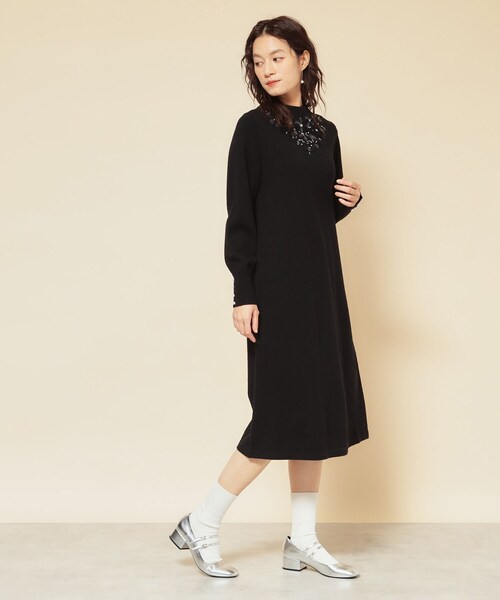 Sunauna(スーナウーナ)の「【SS~Lサイズ展開/クラフトワンピース】(ワンピース・レディース・グレー/ブラック/ライトブルー・34/38/40)」の7枚目の写真