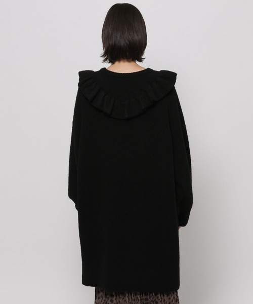 セール】ニットフリルチュニックワンピース（チュニック）｜niko and