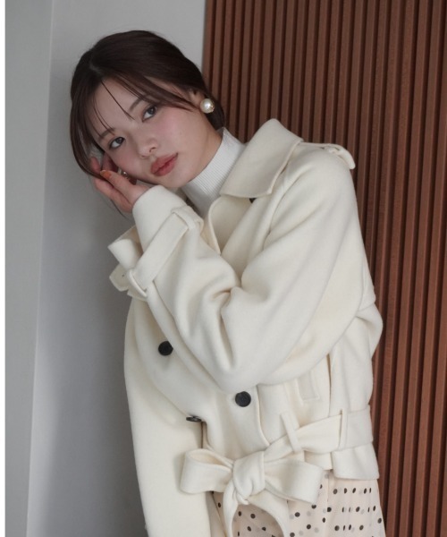 ウールショートトレンチコート（トレンチコート）｜EIMY ISTOIRE