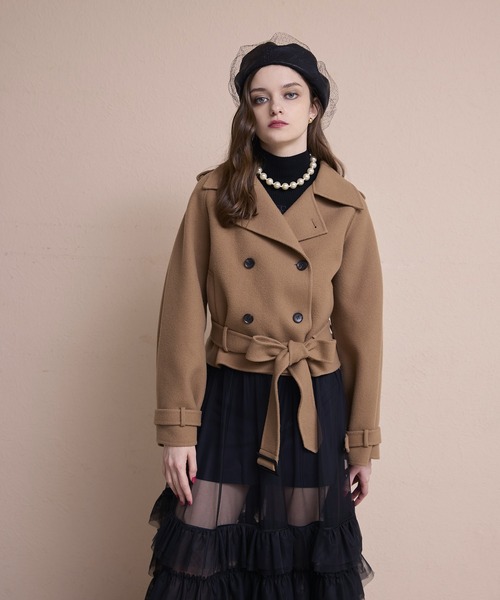 eimy ウールショートトレンチコート ウールショートトレンチコート（トレンチコート）｜EIMY ISTOIRE