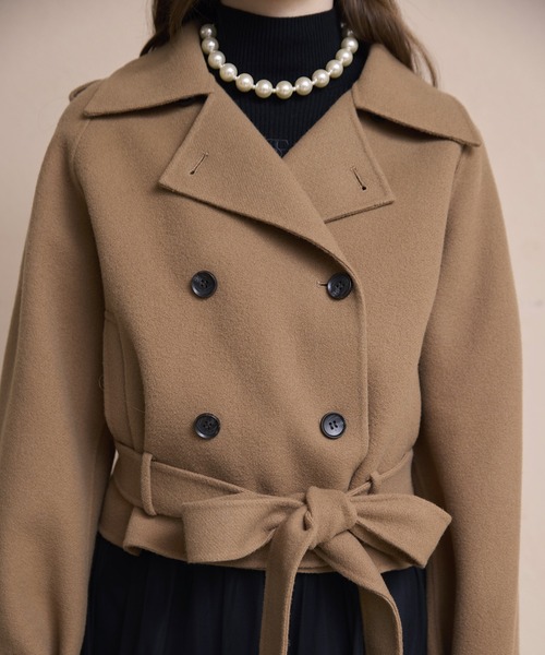 eimy ウールショートトレンチコート ウールショートトレンチコート（トレンチコート）｜EIMY ISTOIRE