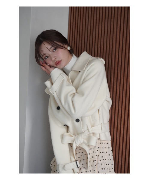 ウールショートトレンチコート（トレンチコート）｜EIMY ISTOIRE