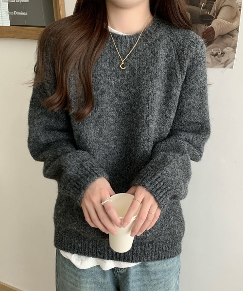 SallyLunn(サリーラン)の「メランジタッチニットプルオーバー(ニット/セーター・レディース・ベージュ/ホワイト/グレー・FREE)」の14枚目の写真