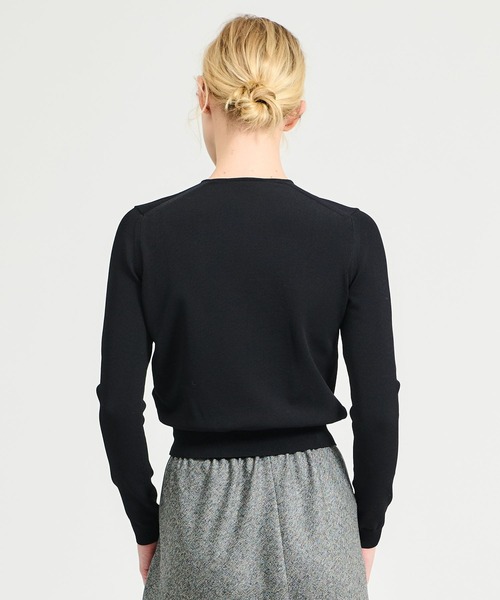 ESTNATION（エストネーション）の「ESTNATION / リボンモチーフニット（ニット/セーター・レディース・オフホワイト/ブラック・FREE）」の5枚目の写真