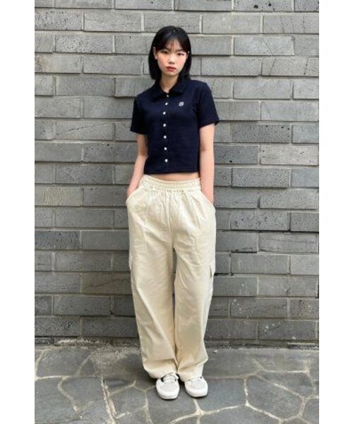 5OML(オーオーエムエル)の「コットンカーゴワイドバンディングパンツ(ベージュ)(その他パンツ・レディース・その他・MEDIUM/LARGE)」の3枚目の写真