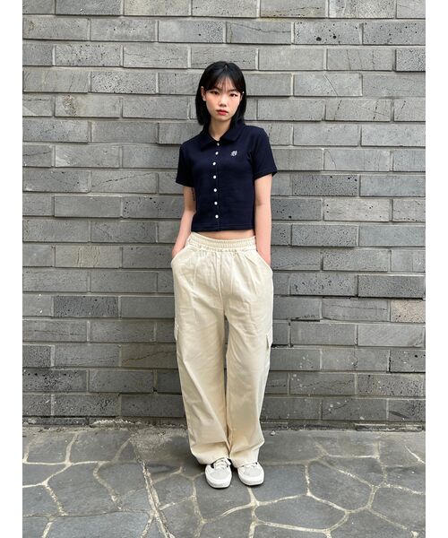 5OML(オーオーエムエル)の「コットンカーゴワイドバンディングパンツ(ベージュ)(その他パンツ・レディース・その他・MEDIUM/LARGE)」の5枚目の写真