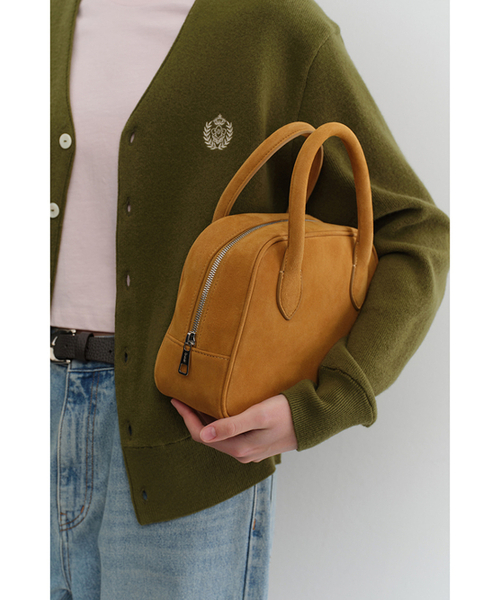 DUNST(ダンスト)の「SUEDE BOSTON TOTE BAG_UDBA5F202_AMBER(トートバッグ・レディース・イエロー・FREE)」の2枚目の写真