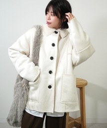 gossara（ゴサラ）の「フェイクムートンカバーオール（ムートンコート・レディース）」