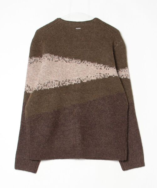 Guess(ゲス)の「Long Sleeves V-neck Jacquard Kane Cardigan カーディガン(カーディガン/ボレロ・メンズ・カーキ・MEDIUM/SMALL/LARGE/X-LARGE)」の4枚目の写真