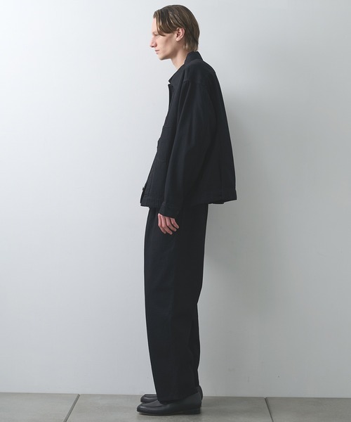 STILL BY HAND（スティルバイハンド）の「【STILL BY HAND】12oz denim 1 tuck pants（デニムパンツ・メンズ・ダークネイビー/ブラック・44/46）」の10枚目の写真