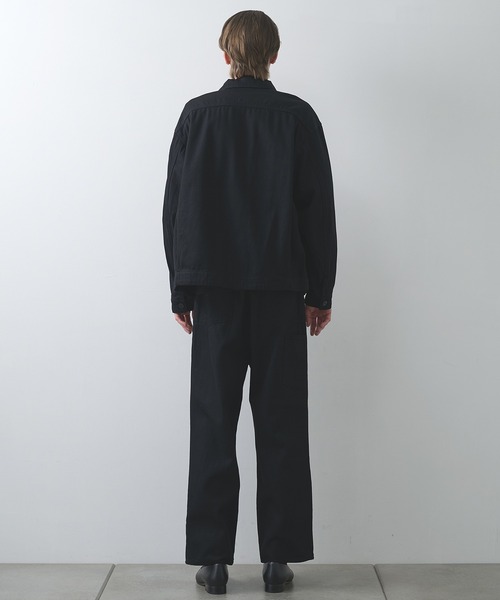 STILL BY HAND（スティルバイハンド）の「【STILL BY HAND】12oz denim 1 tuck pants（デニムパンツ・メンズ・ダークネイビー/ブラック・44/46）」の11枚目の写真