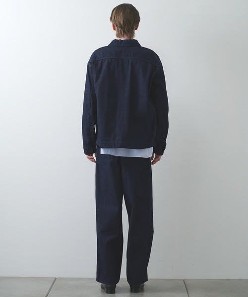 STILL BY HAND（スティルバイハンド）の「【STILL BY HAND】12oz denim 1 tuck pants（デニムパンツ・メンズ・ダークネイビー/ブラック・44/46）」の17枚目の写真