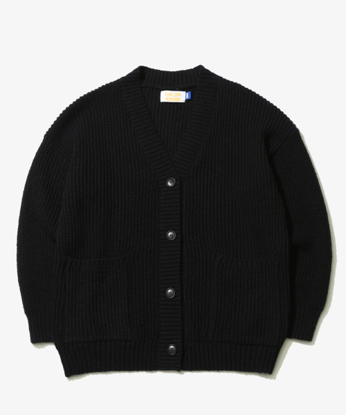 GOLDEN SNSHINE(ゴールデン サンシャイン)の「Wool Over Bulky Knit Cardigan_Black(ニット/セーター・メンズ・その他・MEDIUM/LARGE)」の2枚目の写真
