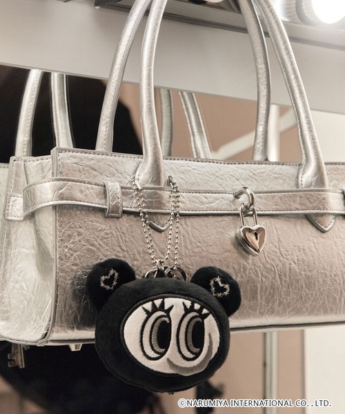 Heart Tattoo(ハートタトゥー)の「ナカムラくんコラボモノトーンミラーチャーム【ANGEL BLUE】(キーホルダー・レディース・ブラック・FREE)」の3枚目の写真