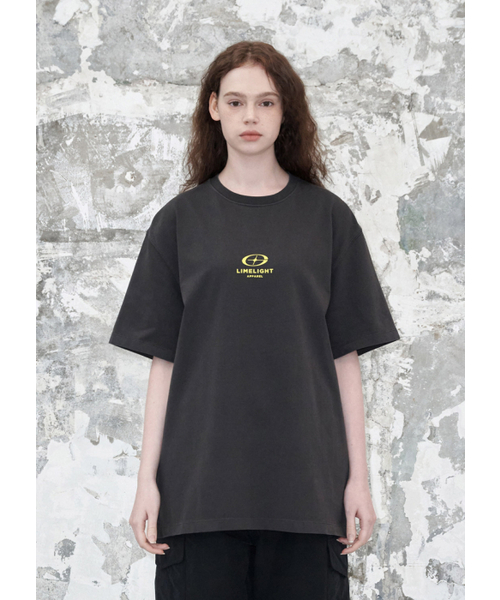 LIMELIGHT APPAREL(ライムライトアパレル)の「アパレルピグメントスタライトロゴTシャツ(ブラック/ライムライト)(Tシャツ/カットソー・レディース・その他・SMALL/MEDIUM/LARGE/X-LARGE)」の1枚目の写真