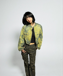 BORN SLIPPY（ボーンスリッピー）の「Addicted Wash Crop Denim Jacket (Deep Blue)（デニムジャケット）」