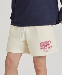 ビスビテニスリーグコンフォータブルワッフル裏毛ショートパンツ_クリーム