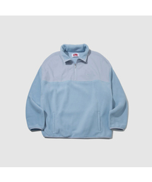 SOME PLACE（サムプレイス）の「ソフトフリースナイロン配色ポイントハーフジップアノラックマンツーマン_2COLOR（その他トップス）」