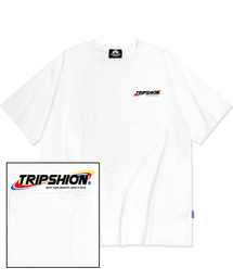 プリズムロゴポケットTシャツ - ホワイト