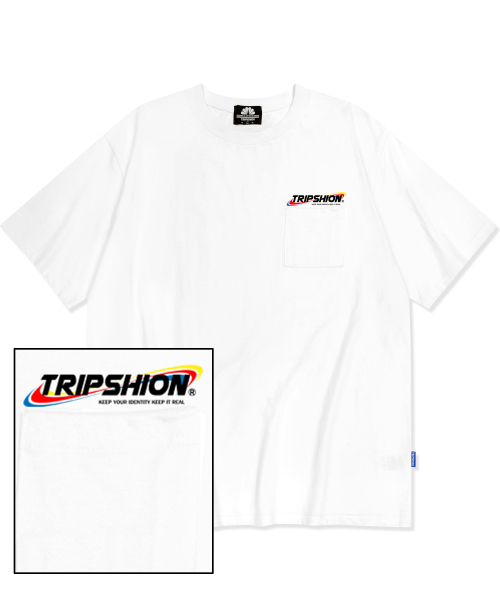 TRIPSHION(トリップション)の「プリズムロゴポケットTシャツ - ホワイト(Tシャツ/カットソー・メンズ・その他・LARGE/MEDIUM/X-LARGE)」の1枚目の写真