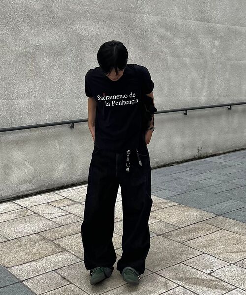 NOUN(ノウン)の「side line cargo denim pants (black)(デニムパンツ・メンズ・その他・1/0/2)」の13枚目の写真