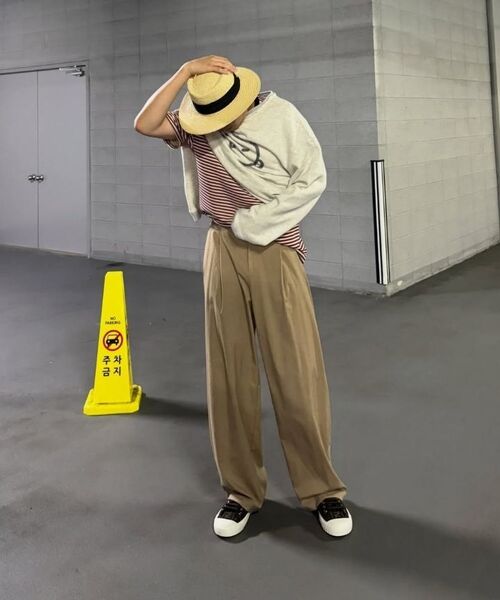 LXT（エルエックスティー）の「ツーピンタックワイドバルーンスラックス[ベージュ]（スラックス・レディース・その他・MEDIUM/LARGE/X-LARGE/XX-LARGE）」の8枚目の写真