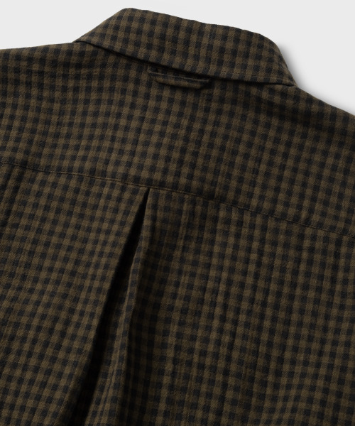NONBLANK（ノンブランク）の「ギンガムチェックシャツ_カーキ（シャツ/ブラウス・メンズ・カーキ・MEDIUM/LARGE/X-LARGE）」の6枚目の写真