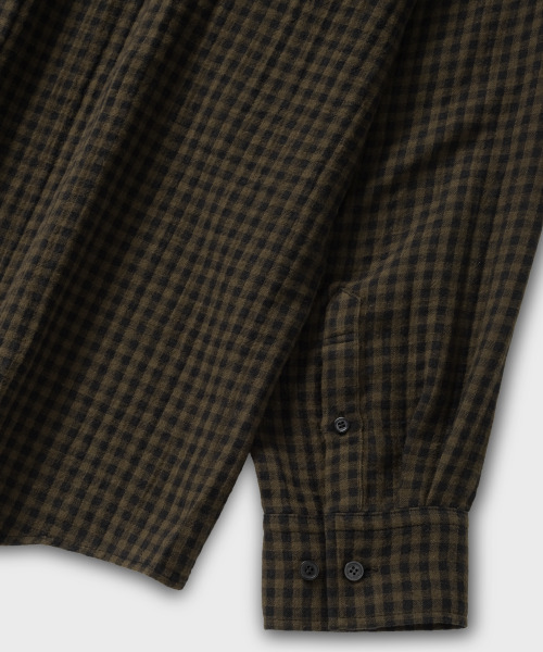 NONBLANK（ノンブランク）の「ギンガムチェックシャツ_カーキ（シャツ/ブラウス・メンズ・カーキ・MEDIUM/LARGE/X-LARGE）」の8枚目の写真