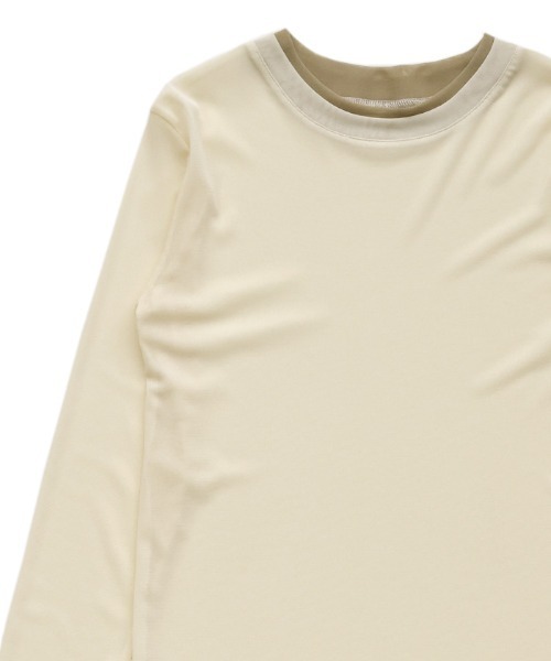 select MOCA（セレクトモカ）の「バイカラーメッシュシアートップス（Tシャツ/カットソー・レディース・ブラウン/ブラック/アイボリー/グレー・FREE）」の8枚目の写真