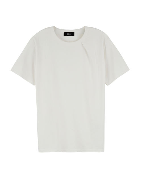 HYII（ハイトゥ）の「ワイドネックジョーTシャツ[オフホワイト]（Tシャツ/カットソー・メンズ・その他・SMALL/MEDIUM/LARGE）」の3枚目の写真