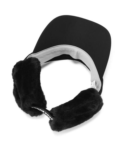 Jack Bunny!!(ジャックバニー)の「【Jack Bunny!!】ファー耳当て付きバイザー (UNISEX)(サンバイザー・レディース・ブラック/ホワイト/グリーン・FREE)」の13枚目の写真