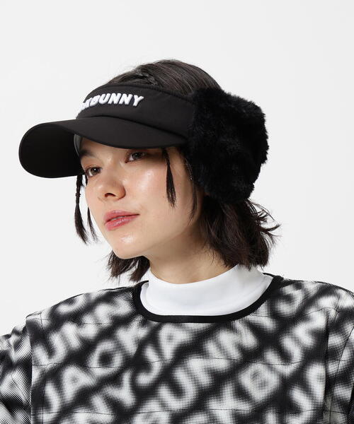 Jack Bunny!!(ジャックバニー)の「【Jack Bunny!!】ファー耳当て付きバイザー (UNISEX)(サンバイザー・レディース・ブラック/ホワイト/グリーン・FREE)」の14枚目の写真