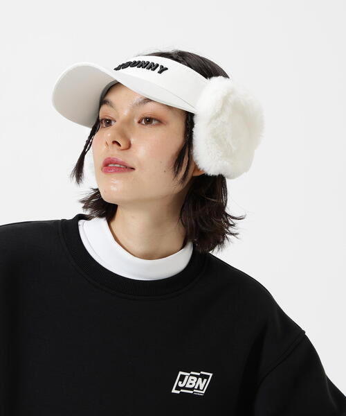 Jack Bunny!!(ジャックバニー)の「【Jack Bunny!!】ファー耳当て付きバイザー (UNISEX)(サンバイザー・レディース・ブラック/ホワイト/グリーン・FREE)」の20枚目の写真