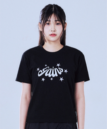 3DスターロゴTシャツ_ブラック/シルバー
