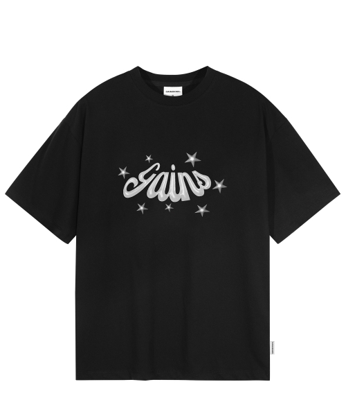 GAINSBORO（ゲインズボロ）の「3DスターロゴTシャツ_ブラック/シルバー（Tシャツ/カットソー・メンズ・その他・MEDIUM/SMALL/X-SMALL）」の2枚目の写真