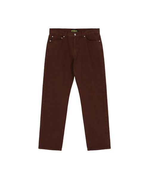 AFTERMATH(アフターマス)の「DENIM PANTS (BROWN)(その他パンツ・レディース・ブラウン・LARGE/X-LARGE/MEDIUM)」の1枚目の写真