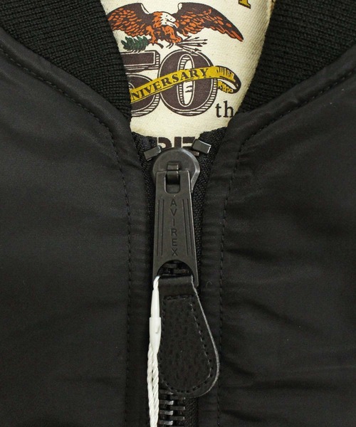 AVIREX(アヴィレックス)の「MA-1 SIGNATURE BIG LOGO(MA-1・メンズ・セージグリーン/ブラック・XXL/XL/L/M)」の10枚目の写真