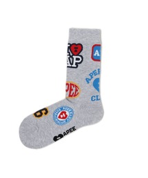 A BATHING APE（アベイシングエイプ）の「JACQUARD GRAPHIC SOCKS  #7（ソックス/靴下）」