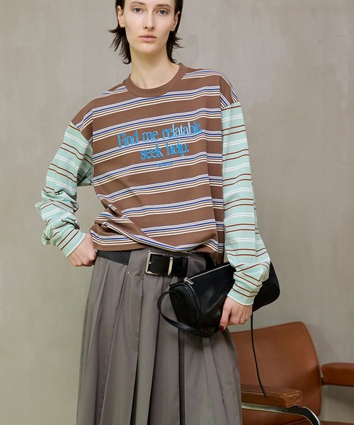 MAISON SPECIAL（メゾンスペシャル）の「Narrow Double Zip Boston/ナローダブルジップボストン（ボストンバッグ・レディース・ライトイエロー/ブラック・FREE）」の22枚目の写真