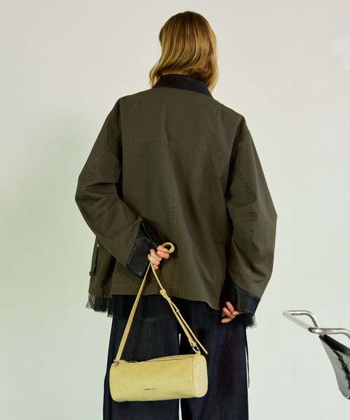 MAISON SPECIAL（メゾンスペシャル）の「Narrow Double Zip Boston/ナローダブルジップボストン（ボストンバッグ・レディース・ライトイエロー/ブラック・FREE）」の5枚目の写真