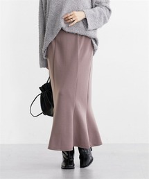 nissen | 【低身長/高身長サイズ有】なめらかポンチ素材マーメイドスカート(スカート)