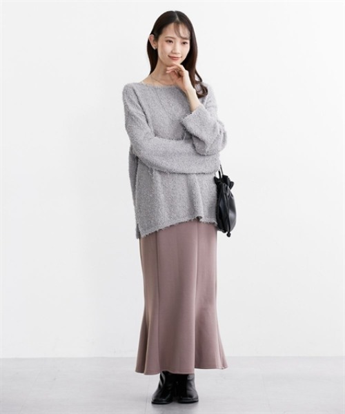 nissen（ニッセン）の「【低身長/高身長サイズ有】なめらかポンチ素材マーメイドスカート（スカート・レディース・モカ/ブラック・T3L/TLL/S/PM/PS/PSS/TL/TM/3L/LL/L/M）」の19枚目の写真