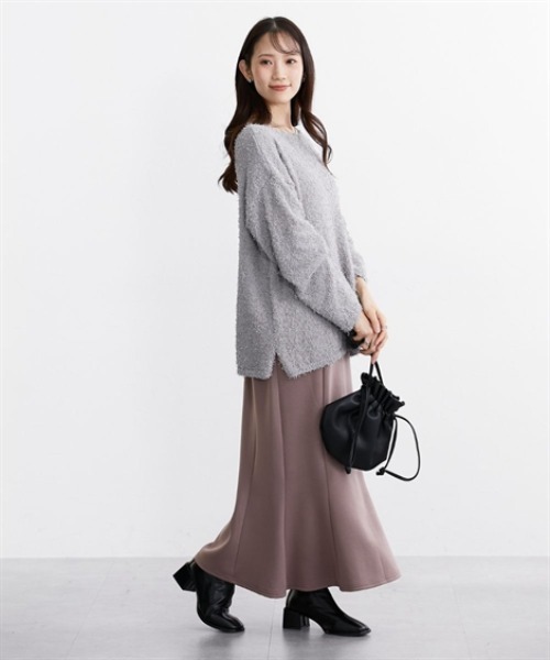 nissen（ニッセン）の「【低身長/高身長サイズ有】なめらかポンチ素材マーメイドスカート（スカート・レディース・モカ/ブラック・T3L/TLL/S/PM/PS/PSS/TL/TM/3L/LL/L/M）」の20枚目の写真