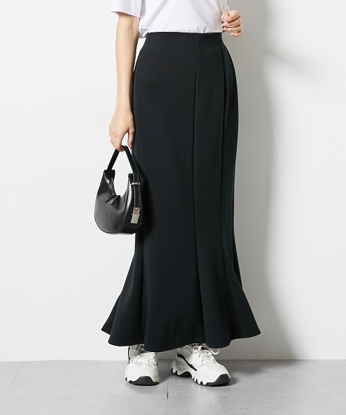 nissen（ニッセン）の「【低身長/高身長サイズ有】なめらかポンチ素材マーメイドスカート（スカート・レディース・モカ/ブラック・T3L/TLL/S/PM/PS/PSS/TL/TM/3L/LL/L/M）」の17枚目の写真