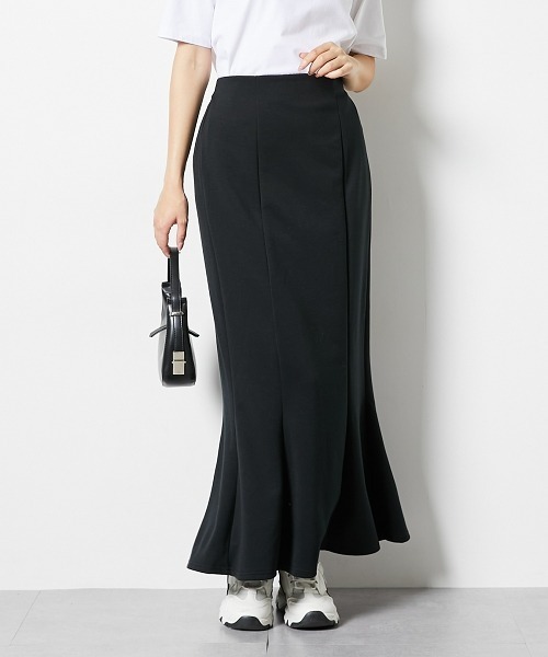 nissen（ニッセン）の「【低身長/高身長サイズ有】なめらかポンチ素材マーメイドスカート（スカート・レディース・モカ/ブラック・T3L/TLL/S/PM/PS/PSS/TL/TM/3L/LL/L/M）」の18枚目の写真