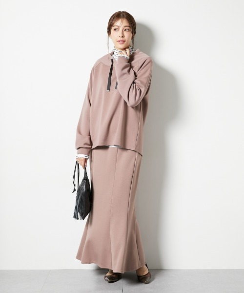 nissen（ニッセン）の「【低身長/高身長サイズ有】なめらかポンチ素材マーメイドスカート（スカート・レディース・モカ/ブラック・T3L/TLL/S/PM/PS/PSS/TL/TM/3L/LL/L/M）」の12枚目の写真