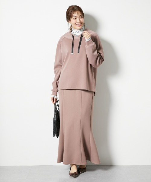 nissen（ニッセン）の「【低身長/高身長サイズ有】なめらかポンチ素材マーメイドスカート（スカート・レディース・モカ/ブラック・T3L/TLL/S/PM/PS/PSS/TL/TM/3L/LL/L/M）」の13枚目の写真