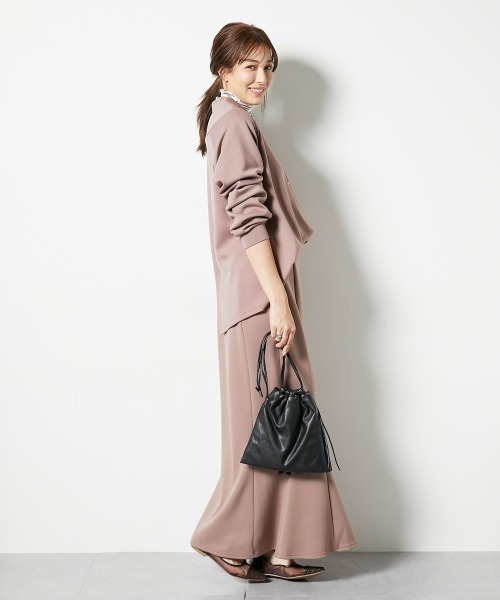 nissen（ニッセン）の「【低身長/高身長サイズ有】なめらかポンチ素材マーメイドスカート（スカート・レディース・モカ/ブラック・T3L/TLL/S/PM/PS/PSS/TL/TM/3L/LL/L/M）」の15枚目の写真