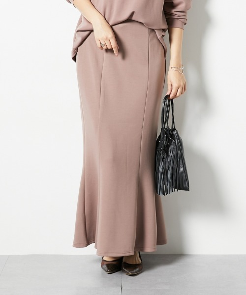 nissen（ニッセン）の「【低身長/高身長サイズ有】なめらかポンチ素材マーメイドスカート（スカート・レディース・モカ/ブラック・T3L/TLL/S/PM/PS/PSS/TL/TM/3L/LL/L/M）」の16枚目の写真